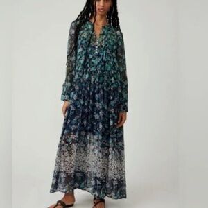 🔥 NWT Free People See it Trough Maxi Dress size S🔥